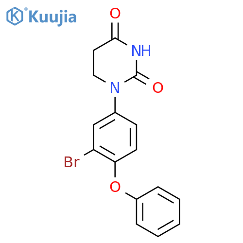 1-(3-Bromo-4-phenoxyphenyl)-1,3-diazinane-2,4-dione structure