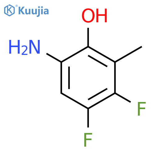 6-Amino-3,4-difluoro-2-methylphenol structure