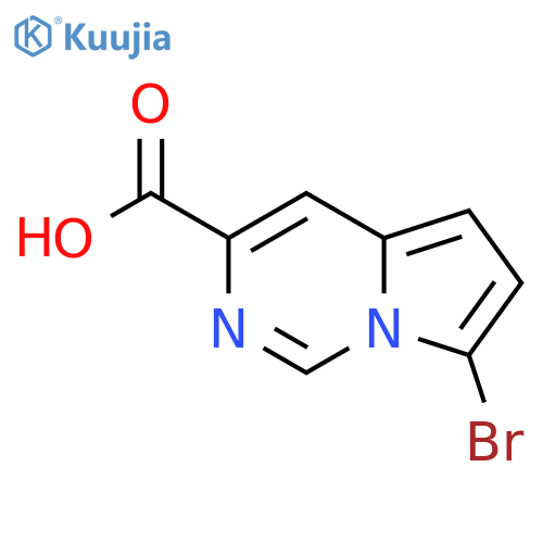 7-Bromopyrrolo[1,2-c]pyrimidine-3-carboxylic acid structure