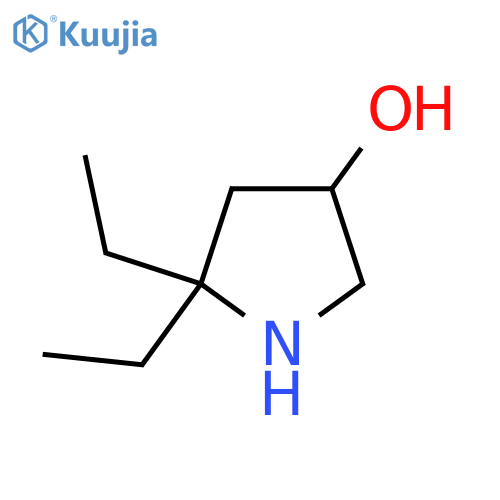 5,5-Diethylpyrrolidin-3-ol structure