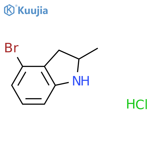 4-bromo-2-methyl-2,3-dihydro-1H-indole hydrochloride structure