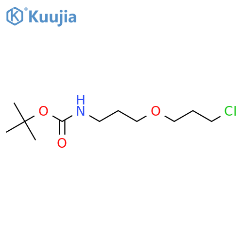 tert-butyl N-3-(3-chloropropoxy)propylcarbamate structure