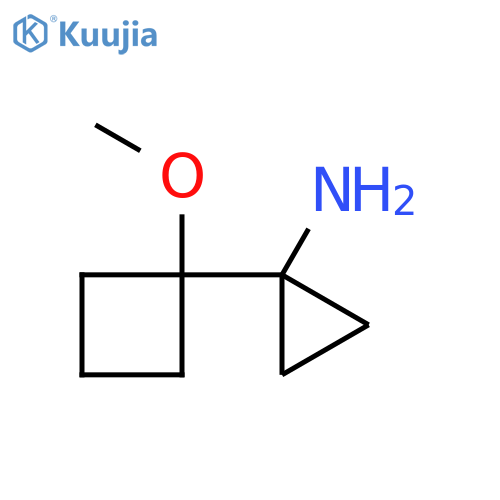 1-(1-Methoxycyclobutyl)cyclopropan-1-amine structure