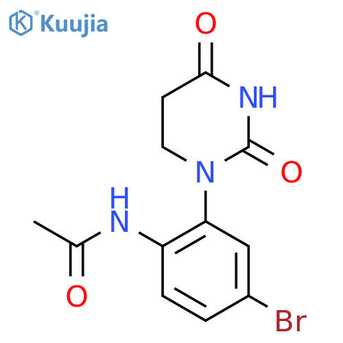 N-4-bromo-2-(2,4-dioxo-1,3-diazinan-1-yl)phenylacetamide structure