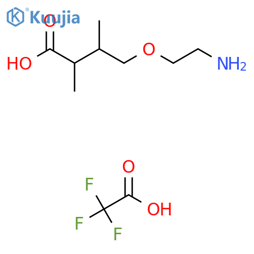 4-(2-aminoethoxy)-2,3-dimethylbutanoic acid, trifluoroacetic acid structure