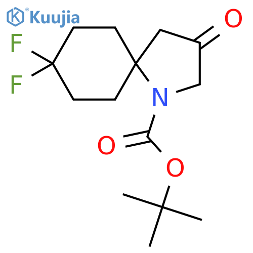 Tert-butyl 8,8-difluoro-3-oxo-1-azaspiro[4.5]decane-1-carboxylate structure