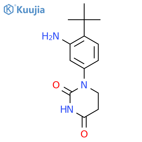 1-(3-Amino-4-tert-butylphenyl)-1,3-diazinane-2,4-dione structure