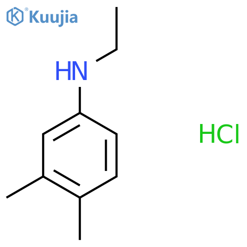 N-ethyl-3,4-dimethylaniline hydrochloride structure