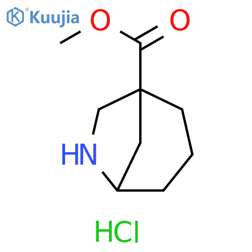 methyl 6-azabicyclo3.2.1octane-1-carboxylate hydrochloride structure