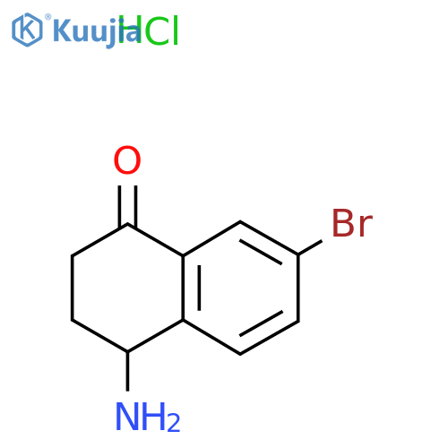 4-Amino-7-bromo-1,2,3,4-tetrahydronaphthalen-1-one hydrochloride structure