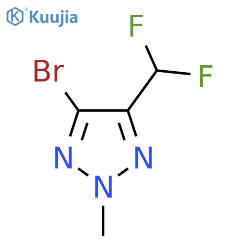 4-bromo-5-(difluoromethyl)-2-methyl-2H-1,2,3-triazole structure