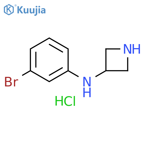 N-(3-bromophenyl)azetidin-3-amine hydrochloride structure