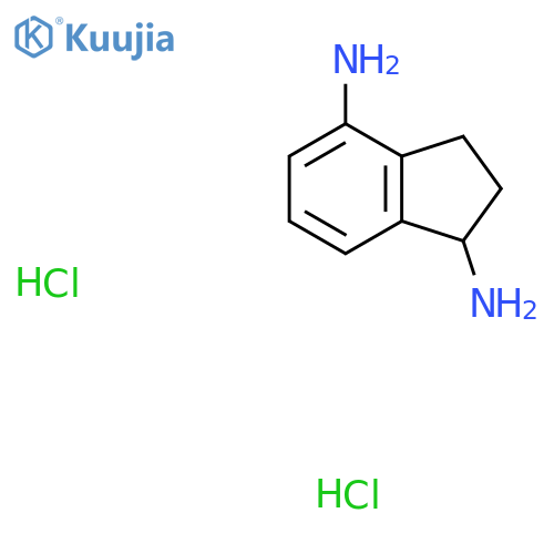 2,3-dihydro-1H-indene-1,4-diamine dihydrochloride structure