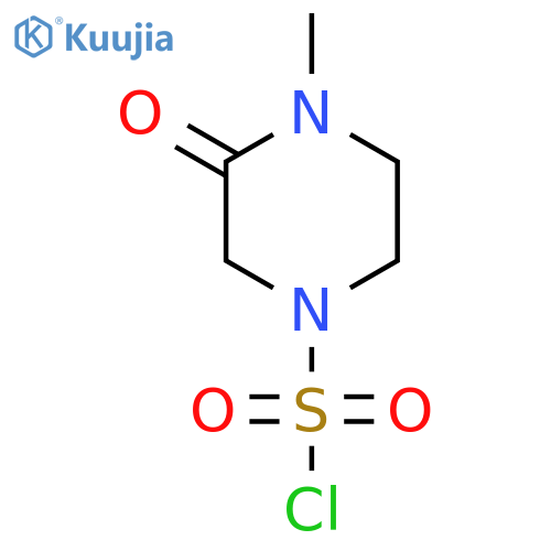 4-Methyl-3-oxopiperazine-1-sulfonyl chloride structure