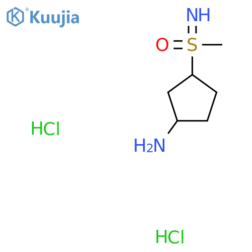 (3-Aminocyclopentyl)(imino)methyl-lambda6-sulfanone dihydrochloride structure