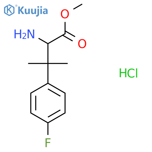 Methyl 2-amino-3-(4-fluorophenyl)-3-methylbutanoate hydrochloride structure