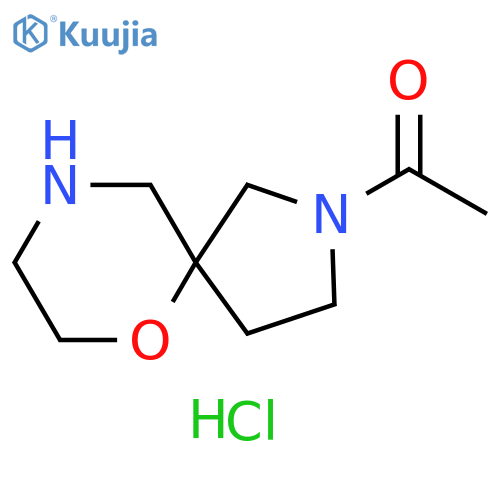 1-{6-oxa-2,9-diazaspiro4.5decan-2-yl}ethan-1-one hydrochloride structure