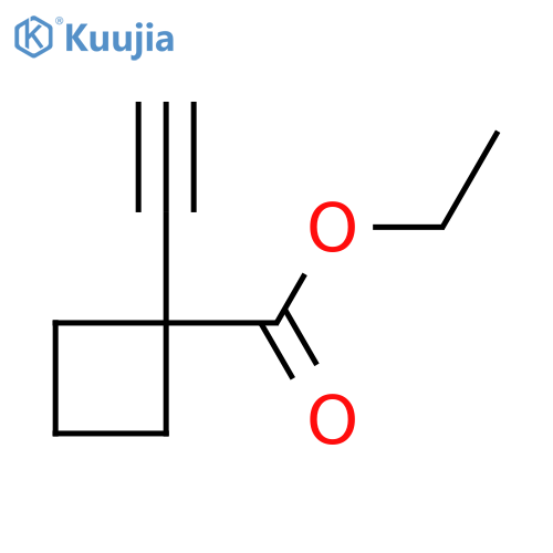 Ethyl 1-ethynylcyclobutane-1-carboxylate structure