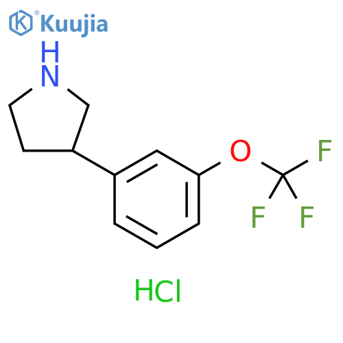 3-[3-(trifluoromethoxy)phenyl]pyrrolidine hydrochloride structure