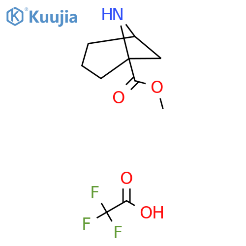 methyl 6-azabicyclo3.1.1heptane-1-carboxylate, trifluoroacetic acid structure