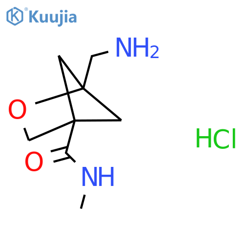 1-(aminomethyl)-N-methyl-2-oxabicyclo2.1.1hexane-4-carboxamide hydrochloride structure