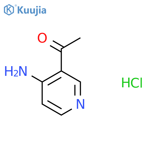 1-(4-Aminopyridin-3-yl)ethan-1-one hydrochloride structure