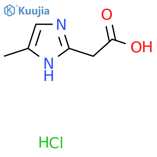 2-(4-methyl-1H-imidazol-2-yl)acetic acid hydrochloride structure