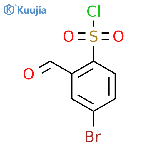 4-Bromo-2-formylbenzene-1-sulfonyl chloride structure