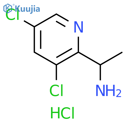 2-Pyridinemethanamine, 3,5-dichloro-α-methyl-, hydrochloride (1:1) structure