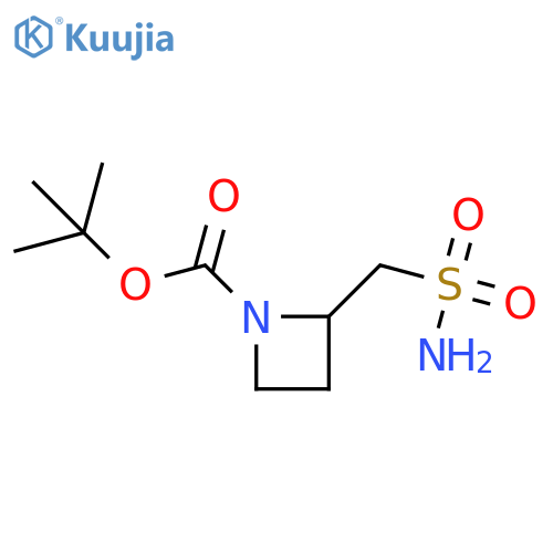 Tert-butyl 2-(sulfamoylmethyl)azetidine-1-carboxylate structure