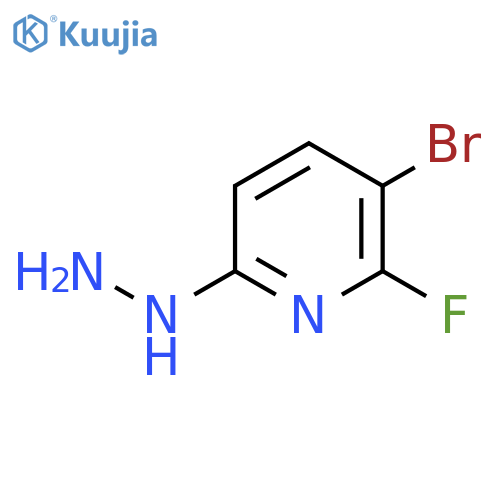 3-Bromo-2-fluoro-6-hydrazinylpyridine structure