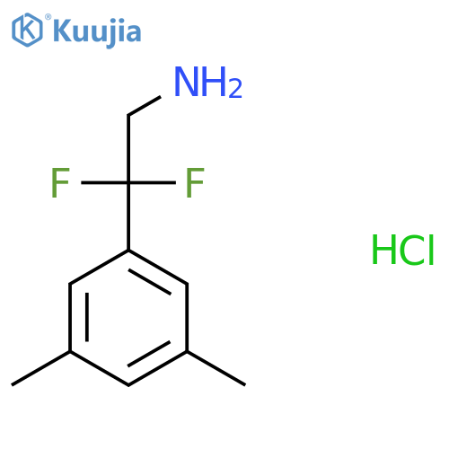2-(3,5-Dimethylphenyl)-2,2-difluoroethan-1-amine hydrochloride structure
