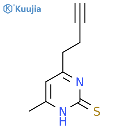 4-(But-3-yn-1-yl)-6-methylpyrimidine-2-thiol structure