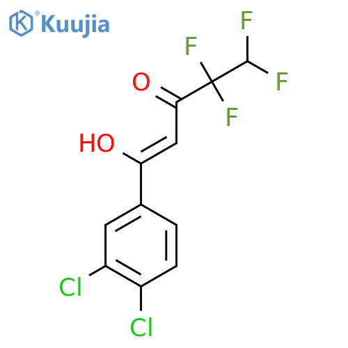 1-(3,4-Dichlorophenyl)-4,4,5,5-tetrafluoro-1-hydroxypent-1-en-3-one structure