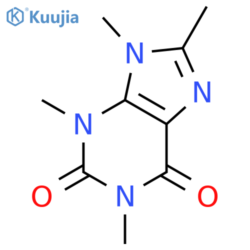 1H-Purine-2,6-dione,3,9-dihydro-1,3,8,9-tetramethyl- structure
