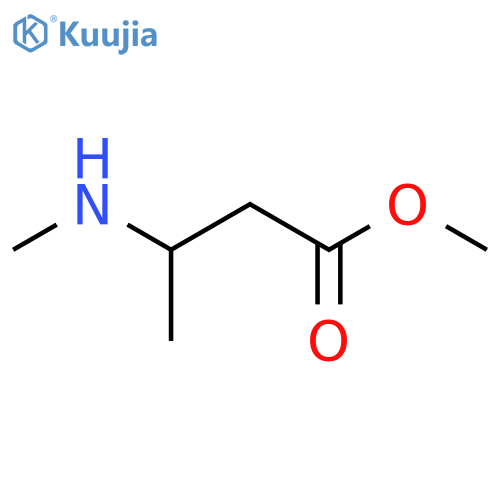Butanoic acid, 3-(methylamino)-, methyl ester structure