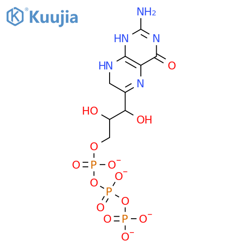 Triphosphoric acid,P-[3-(2-amino-1,4,7,8-tetrahydro-4-oxo-6-pteridinyl)-2,3-dihydroxypropyl] ester(9CI) structure