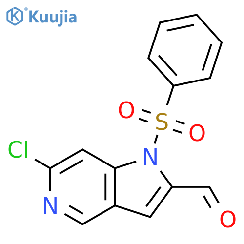 1-(Benzenesulfonyl)-6-chloro-pyrrolo[3,2-c]pyridine-2-carbaldehyde structure