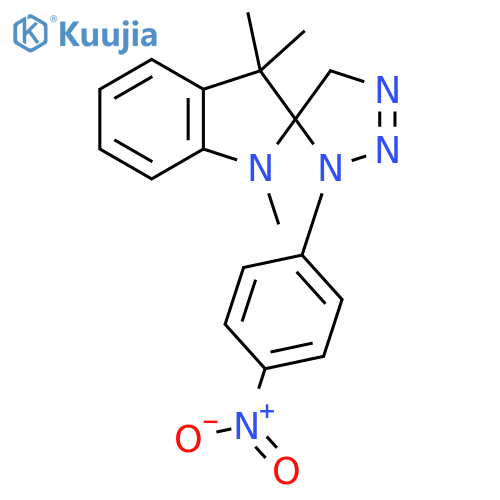 Spiro[2H-indole-2,4'-[4H][1,2,3]triazole],1,3,3',5'-tetrahydro-1,3,3-trimethyl-3'-(4-nitrophenyl)- structure