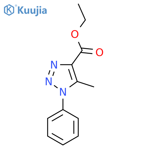 Ethyl 5-methyl-1-phenyl-1H-1,2,3-triazole-4-carboxylate structure