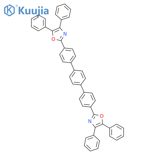 2-[4-[4-[4-(4,5-Diphenyl-1,3-oxazol-2-yl)phenyl]phenyl]phenyl]-4,5-diphenyl-1,3-oxazole structure