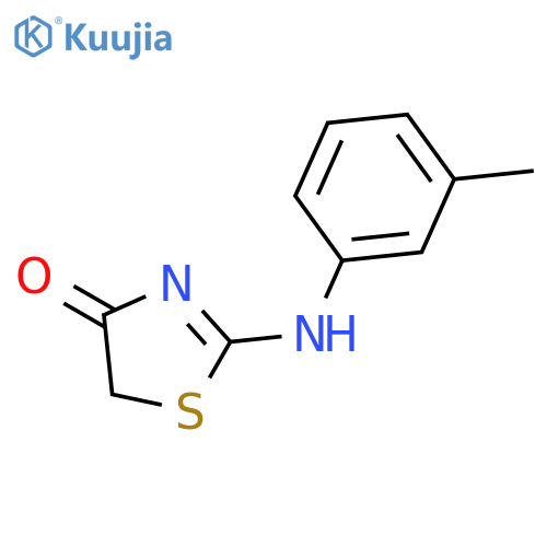 (2Z)-2-(3-methylphenyl)imino-1,3-thiazolidin-4-one structure