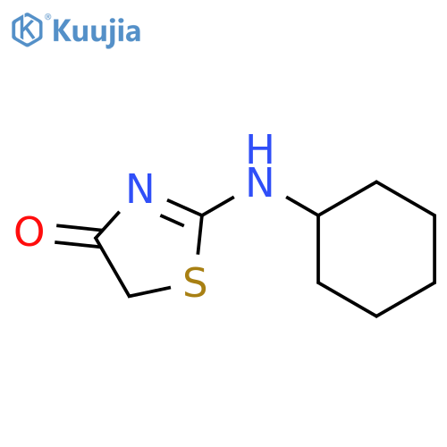 2-(cyclohexylamino)-4,5-dihydro-1,3-thiazol-4-one structure