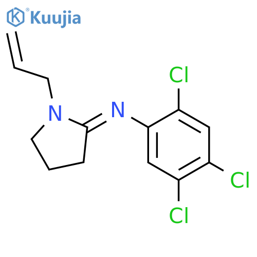 Benzenamine,2,4,5-trichloro-N-[1-(2-propen-1-yl)-2-pyrrolidinylidene]- structure
