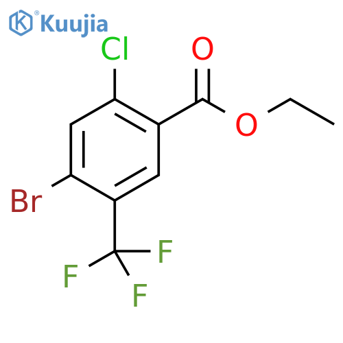 Ethyl 4-bromo-2-chloro-5-(trifluoromethyl)benzoate structure
