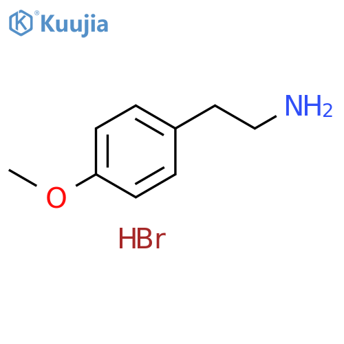 Benzeneethanamine, 4-methoxy-, hydrobromide (1:1) structure