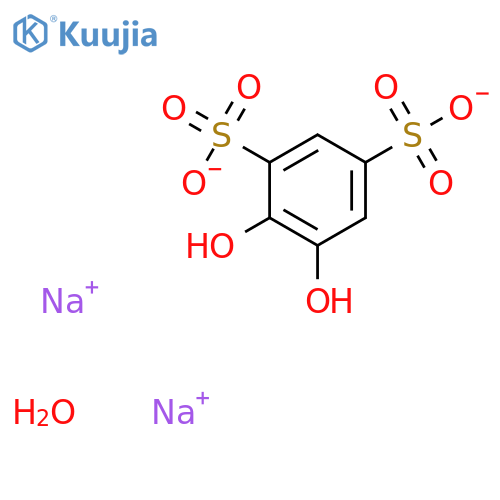 Sodium 4,5-dihydroxybenzene-1,3-disulfonate hydrate structure