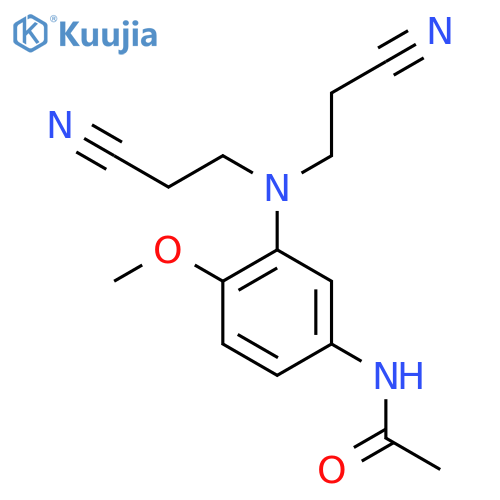 N-(3-(BIS(2-CYANOETHYL)AMINO)-4-METHOXYPHENYL)ACETAMIDE structure