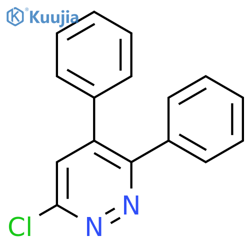 Pyridazine, 6-chloro-3,4-diphenyl- structure