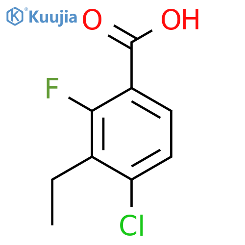 4-Chloro-3-ethyl-2-fluorobenZoic acid structure